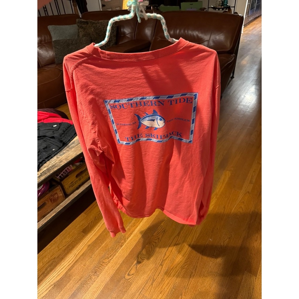 Southern Tide long-sleeve t-shirt classic Skipjack logo men's small